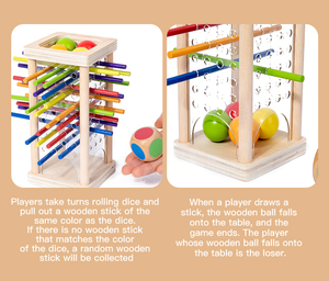 Jouet éducatif multifonctionnel <span class=keywords><strong>en</strong></span> <span class=keywords><strong>bois</strong></span> avec blocs de construction, puzzle, logo personnalisé, boîte de couleur <span class=keywords><strong>pour</strong></span> bébés de 0 à 24 mois - Product Image 3
