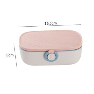 Wholesale Portable Plastic Hand <b>Sewing</b> <b>Set</b> & Double-layer Storage Box with Button Compartment for Household Use - Product Image 4