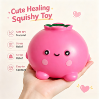 Boîte mystère géante de jouets sensoriels anti-stress en TPR à montée lente, motif myrtille, cadeau de fête