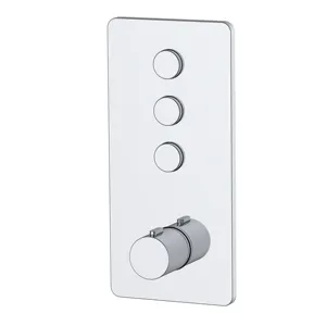 Modern style concealed thermostatic valve mixer brass with 3 way diverter