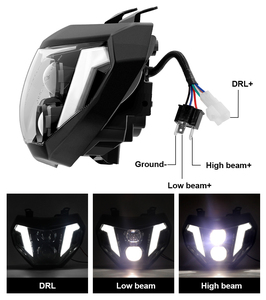 E24-R133 <strong>Emark</strong> 148 149 Approved Led Headlight Motorcycle Headlamp DRL Lighting for for Yamaha MT07 MT09 Headlight FZ09 2014-2019 - Product Image 5