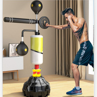 Sac de frappe vertical personnalisé pour entraînement de boxe, cible de réaction fitness, sac de sable vertical en PU robuste 360