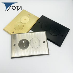 Aota Bakır Kaplamalı Gömme Yer Prizi Yere Monte Priz - Product Image 2