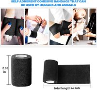 Venda Cohesiva Autoadhesiva de 7.5cm para Fútbol, Agarre de Calcetines, Muñequeras, Soporte de Rodilla, Uso Equino y Otros Deportes y Entretenimiento