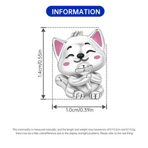 Original <b>Cute</b> White Brass Beaded <b>Bracelet</b> — Lollipop Cat DIY Jewelry, Personalized Accessories for Women - Product Image 3