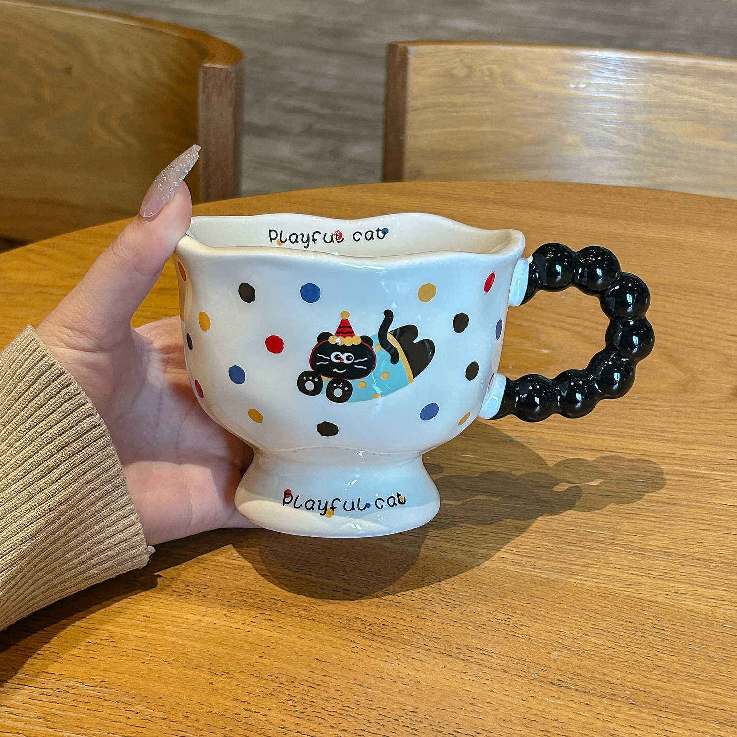 สีดำ - แก้วเดี่ยว