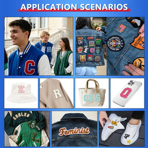 Écussons en paillettes personnalisés, transfert <span class=keywords><strong>à</strong></span> <span class=keywords><strong>repasser</strong></span>, badges, logo d'équipe, étiquette, chenille, vente en gros, broderie thermocollante pour vêtements - Product Image 6