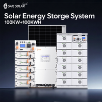 Système de batterie solide haute tension 200 kWh pour armoire industrielle, onduleur Solis 80/100/125 kW, hors réseau, refroidissement par air