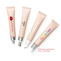 Tube Souple Vide pour Cosmétiques de 20 ml, Emballage d'Huile à Lèvres, Gloss, Crème Contour des Yeux, Lotion, avec Logo Personnalisé, en Plastique Rose Doré