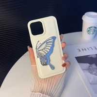 BAILI usine en gros pas cher coussin d'air bouffée couleur gommage TPU Quicksand ours papillon étui de téléphone portable pour Iphone 11 Pro 12 Max
