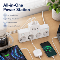 Ensemble de prises et interrupteurs électriques muraux personnalisés avec interrupteurs lumineux pour l'extension des prises et l'éclairage
