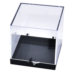 Ready to ship mini clear acrylic box,coin,cat mine,crushed raw stone crystal copper mine gift acrylic display case