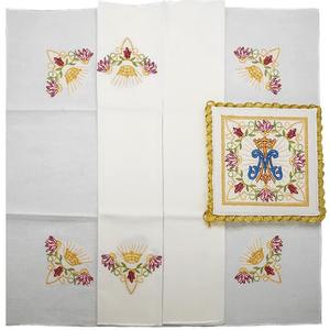 Sacerdote italiano's Mass Ritual estilo europeo cáliz Mat tela al por mayor 10% hilo <span class=keywords><strong>de</strong></span> seda bordado gasa babero tipo - Product Image 5