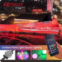 Projecteur LED à points lumineux XQD personnalisé en usine 24V DMX512 WS2811 RGB RGBW étanche pour extérieur, éclairage éblouissant pour parcs à thème PC