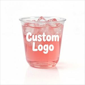 Offre Spéciale – Gobelet jetable écologique en PET de 300/360 ml, forme en U, avec couvercle transparent de 89 mm, idéal pour vin, vodka, jus, thé, bars et restaurants - Product Image 1