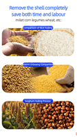 Moulin industriel portable électrique diesel 5-en-1 pour maïs et riz, idéal pour la ligne de production de riz en Chine