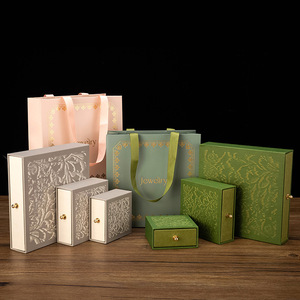 Groothandel op maat gemaakte bedrukte luxe juwelendoos met matte laminatie, embossing, UV-coating, recycleerbare, stevige kleine geschenkdoos - Product Image 2
