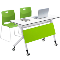Chaise empilable en plastique coloré, 1 pièce, fauteuil de formation commerciale pour étudiants et clients, salle de réunion, trempage, vente en gros