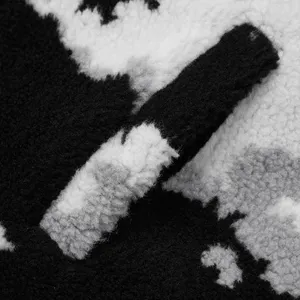 Veste polaire en Polyester Sherpa pour homme, motif Jacquard de haute qualité, fermeture éclair, broderie