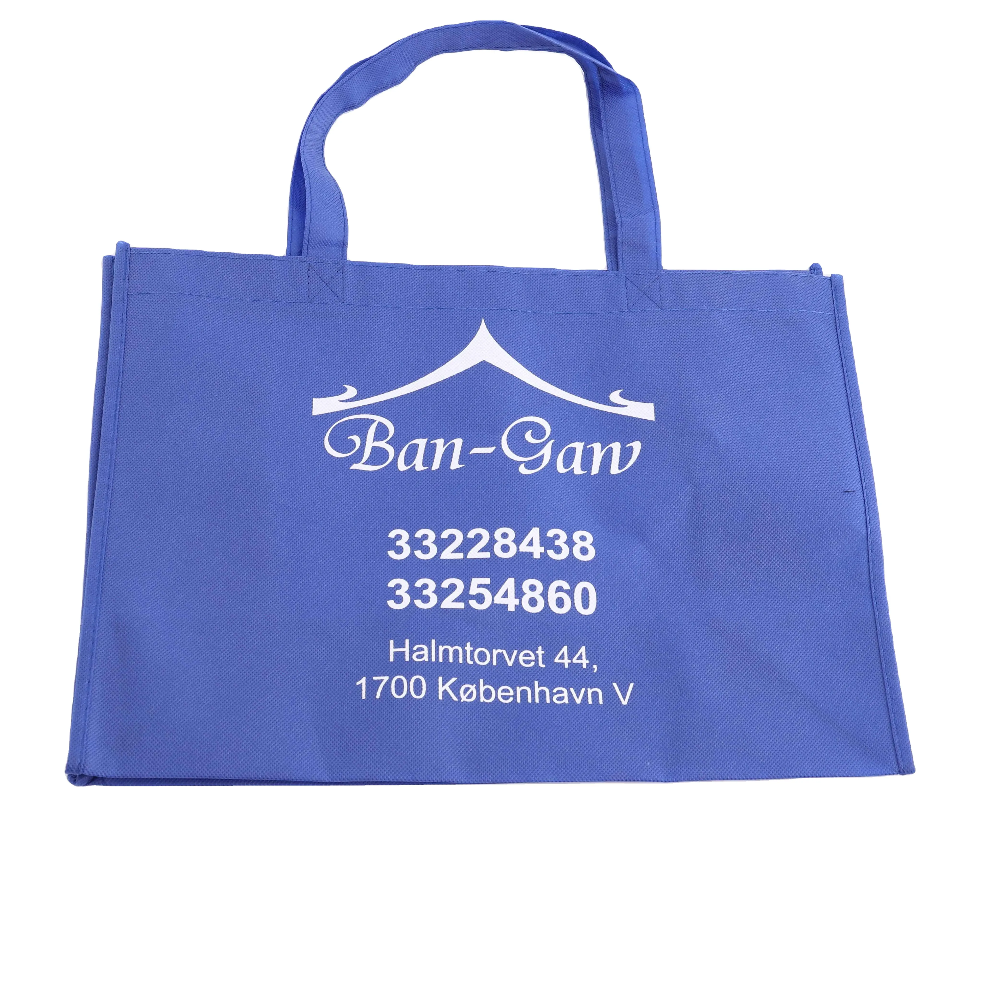Promotional Recycled Eco Grocery Non Woven Bag Shopper Tote Large PP Non woven Bag