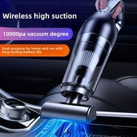 Aspirateur de voiture - Puissance d'aspiration ultra-forte, portable, double usage, pour la maison et la voiture, aspiration d'eau, rechargeable, autonomie de 20 minutes, pratique