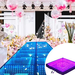 2025 gran oferta fiesta de boda usada pista de baile portátil fiesta Rgb Led anillo luces suelo soporte pantalla Led - Product Image 3