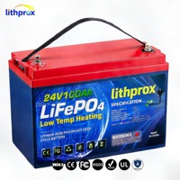 Batterie marine LiFePO4 à décharge profonde 24V 100AH Grade A, directement de l'usine, plus de 6000 cycles, CAN Bus BMS, connecteur Anderson, CE RoHS IP67, OEM ODM
