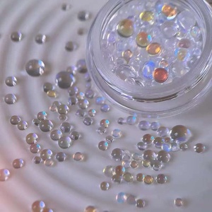 Escamas Transparentes Aurora Putone, Material para Decoración de Uñas, Escamas de Sirena 3D Coloridas en Forma de Media Luna, Tono Wutong - Product Image 5