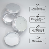 Boîte à pilules en aluminium à double paroi de 120 ml 120 g, boîte de rangement pour capsules de vitamines, récipient portable pour compléments alimentaires, pots à pilules vides