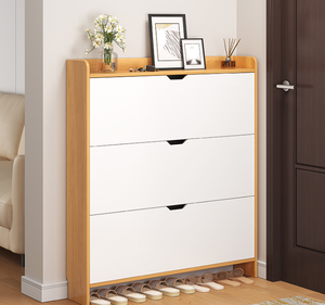 Modern Ultra Thin <strong>Shoe</strong> Cabinet <strong>Slim</strong> Entryway <strong>Shoe</strong> Storage <strong>Cupboard</strong> for Home Living Room Hotel Hallway - Product Image 2