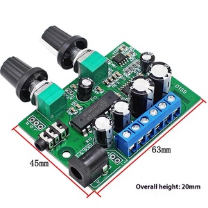 Haute Fidélité 2.1 Trois Canaux Subwoofer Haut-Parleur Amplificateur Conseil DIY Audio Modification DC12V Module Audio Voice Control Kit - Product Image 2