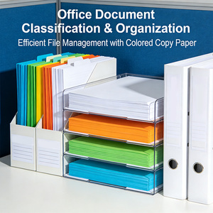 Astà produttore A4 carta elettrostatica di colore copia 100 fogli multicolore scelta buona qualità prezzo all'ingrosso - Product Image 3