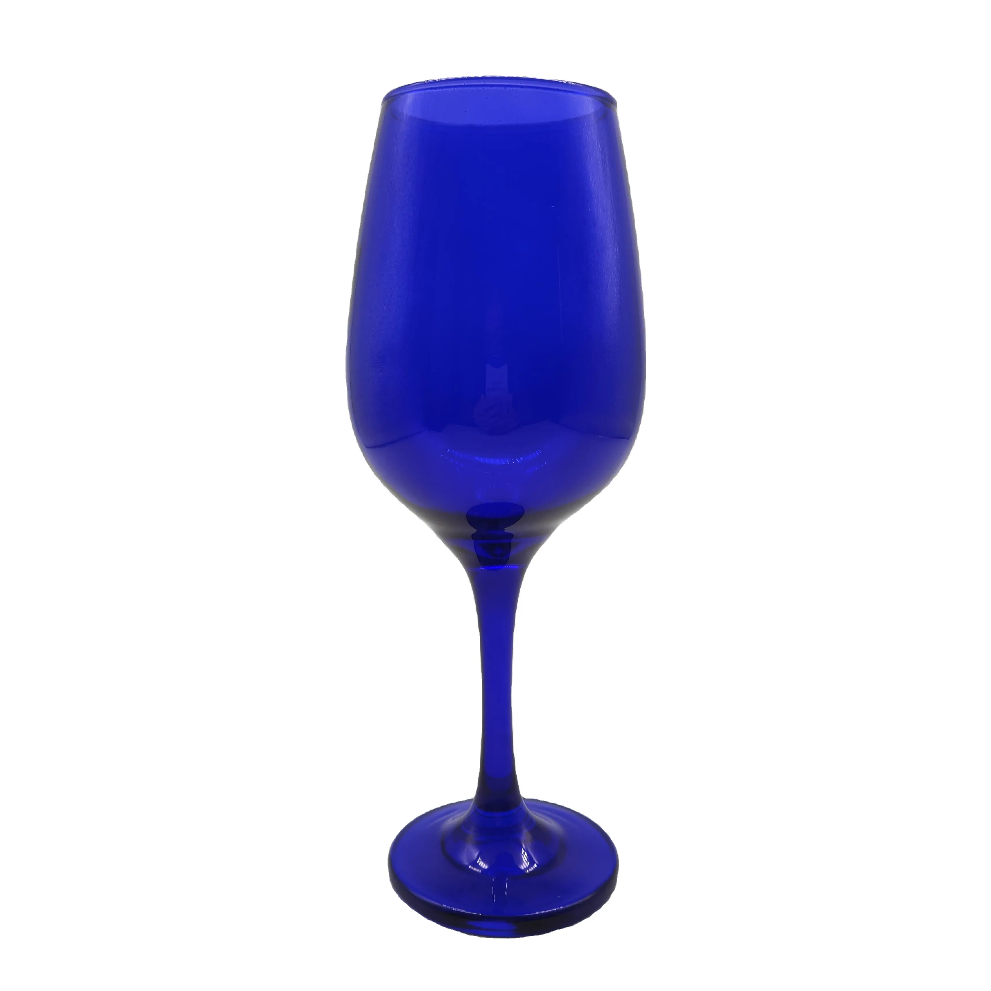Yüksek Kalite <span class=keywords><strong>kobalt</strong></span> mavi renk zarif kırmızı şarap cam