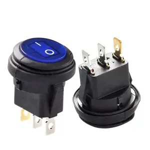 Waterproof Auto Marine Round rocker toggle switch 12V