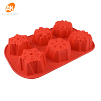 AK Weihnachten Weihnachts mann Dekoration 3d Silikon Schokoladen kuchen Formen Form Silikon Backform Kuchen Dekorieren Zubehör Werkzeuge