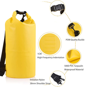Sac étanche personnalisé avec logo, sac de voyage en PVC pour la randonnée et le camping, disponible en 2L, 5L, 10L, 15L, 20L, 30L, 40L, 60L, 80L, 100L - Product Image 5