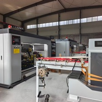 Machine automatique de pliage, collage et agrafage de cartons ondulés, machine à coller et à coudre les boîtes en carton