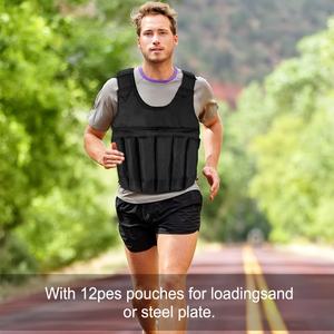 Chaleco con Peso Ajustable de 110 Libras, Chaleco de Ejercicio para Fitness, Chalecos de Entrenamiento de Fuerza para Hombres y Mujeres, para Deportes, Correr, Trotar y Hacer Ejercicio - Product Image 3