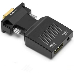 Convertidor Compatible 1080P <span class=keywords><strong>HDMI</strong></span> Hembra a <span class=keywords><strong>VGA</strong></span> Macho con <span class=keywords><strong>Salida</strong></span> de Audio, <span class=keywords><strong>Adaptador</strong></span> Plug and Play - Product Image 1