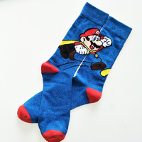 Haute qualité mode coton heureux Anime dessin animé chaussettes âne Kong Meias hommes femmes coloré drôle Sport Mario équipage chaussettes