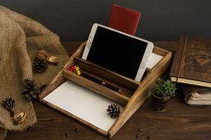 Legno Set di Cancelleria Supporto <span class=keywords><strong>Per</strong></span> La Carta Matita Occhiali Penna Office Decor Accessori Da <span class=keywords><strong>Scrivania</strong></span> Porta Documenti - Product Image 2