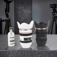 Tasse d'objectif d'appareil photo en acier inoxydable tasse d'appareil photo au design classique