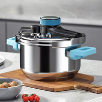 Casserole à pression de grande capacité avec logo personnalisé, compatible avec les cuisinières à induction, pour la mijotade, micro-casserole à pression