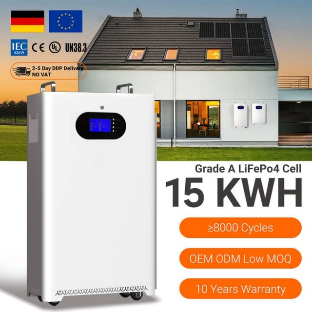 Touchscreen Version LiFePO4 51.2V 330AH ≥8000 Cycles 10Y Warranty China Stock Power Station Home Energy Storage Battery System