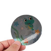 Autocollants à changement de couleur sensibles à la température d'animaux de dessin animé Papier d'avertissement de fraîcheur Étiquettes d'emballage réversibles à changement de couleur