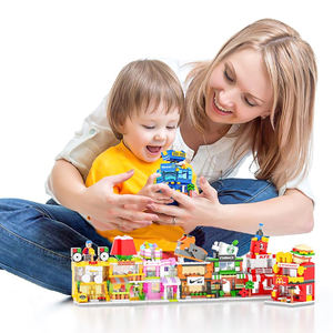 Jouets de construction pour enfants, <span class=keywords><strong>maison</strong></span> de ville à prix raisonnable, jouets de construction pour enfants, blocs et jouets de construction de modèles - Product Image 2