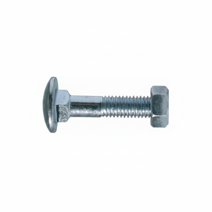 Vite a Bullone 4.8 in Acciaio con Dado Esagonale TTDE 8 X 120 mm Zincato DIN 603 + DIN 555 Dado TOOLSHOP VIT0074 Made in Italy - Product Image 2