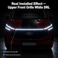 Lumière LED Plug & Play pour calandre avant Ford Transit Custom MK2 2024+ – Bande DRL blanche pour calandre supérieure, accessoire de style extérieur