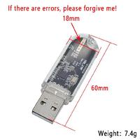 RNSbot USB NRF24L01 + 2.4G Module de transmission de données sans fil 2.4GHz NRF24L01 Version de mise à niveau TTL NRF24L01