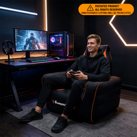 Canapé gonflable personnalisé en usine avec porte-gobelet confortable chaise de jeu ergonomique pour ordinateur de bureau